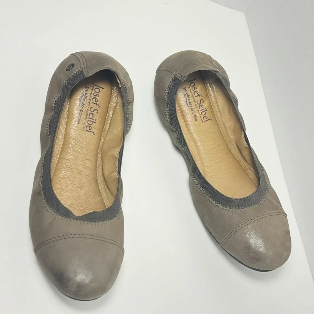 Josef seibel's - brown nubuck ballet flats